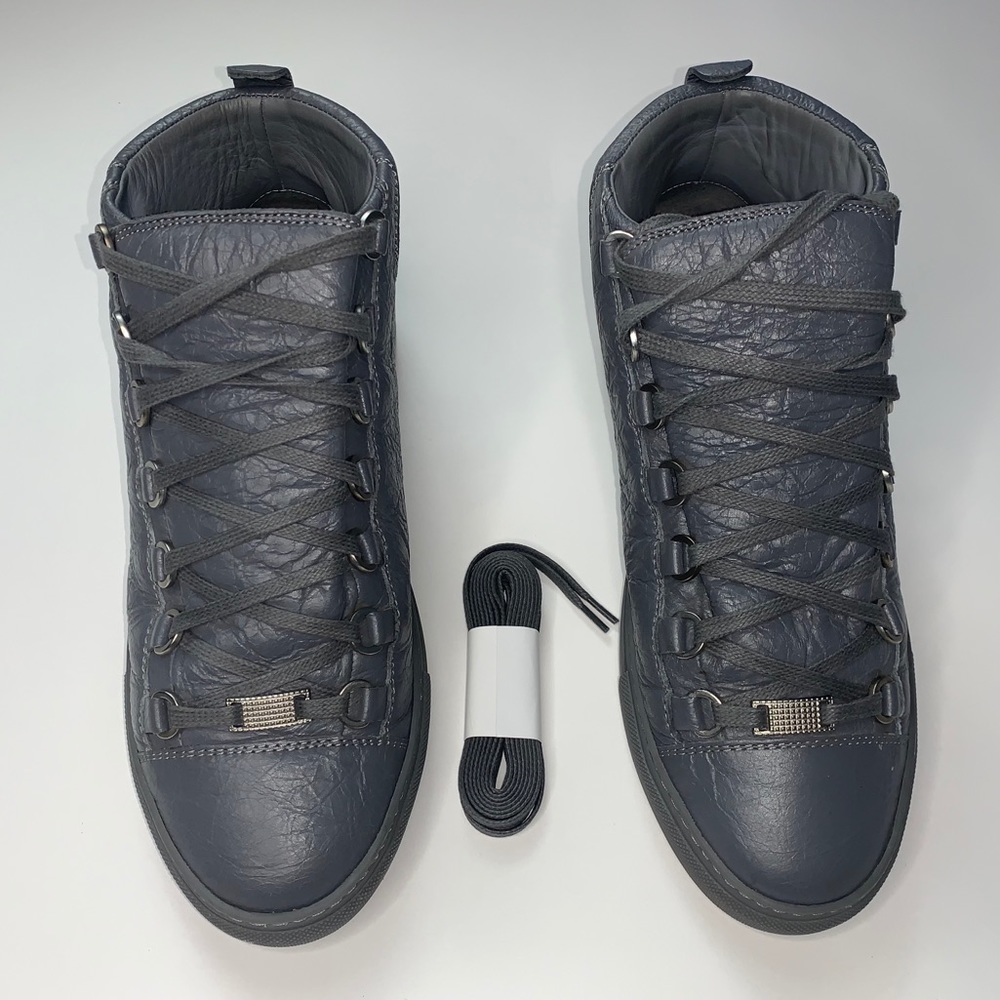 MENS BALENCIAGA ARENA LEATHER SNEAKERS